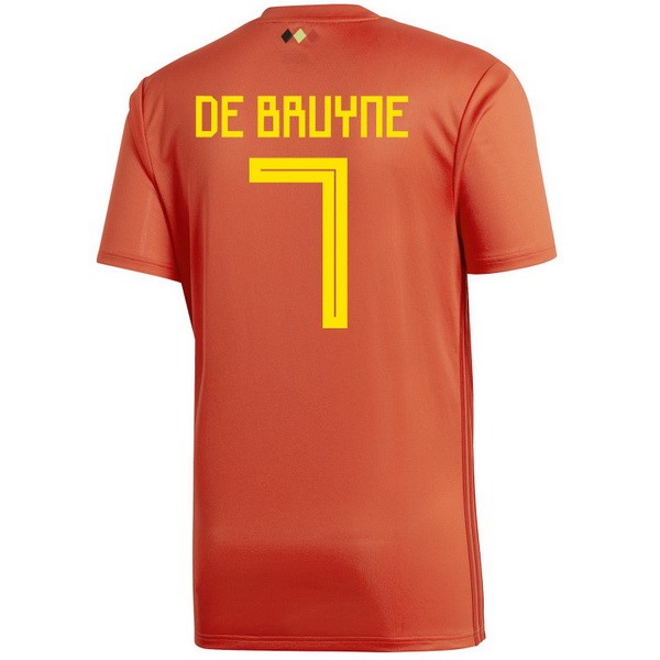 Camiseta Bélgica 1ª De Bruyne 2018 Rojo